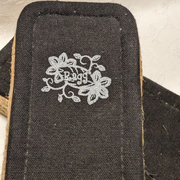 NWOT Ragg Footwear Beaded Upper Espadrille Flat Black size 10 - Picture 8 of 8